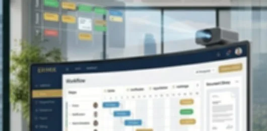 Interface de gestion de workflow et de bibliothèque documentaire sur mesure