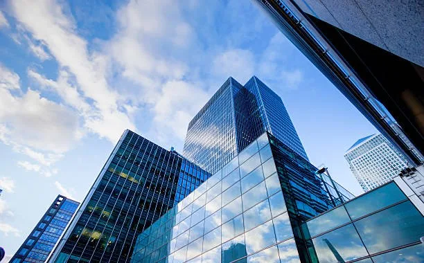 Tours de bureaux d'un quartier financier